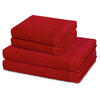 FROTTIERSET Harmony 4-teilig - Rot, Textil (50/100cm) - Ross