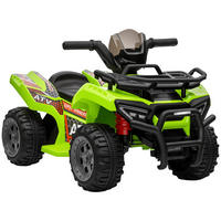 KINDERQUAD DE-06099 6V mit Musik und Vorwärtsfunktion Grün - Grün, Kunststoff/Metall (70/42/45cm) - ComfortXL