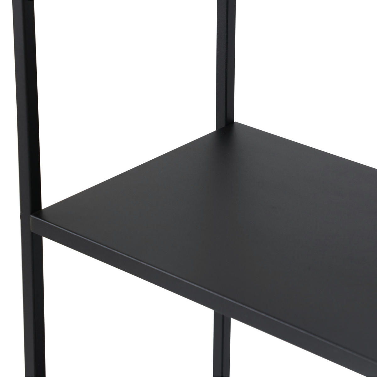 STANDREGAL Vehmaa - Schwarz, Metall (90/188/30cm) - [en.casa]