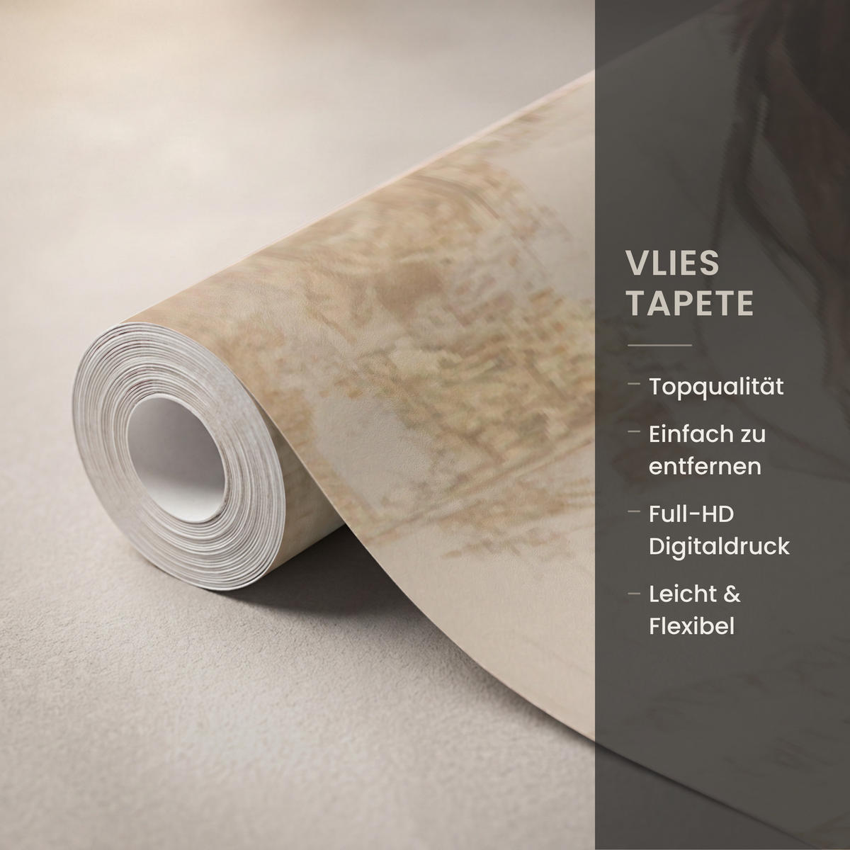 TAPETE - Frau - Gold - Abstrakt - Textur - 100x280 cm - Goldfarben, Papier (100/280cm) - OnlyWow