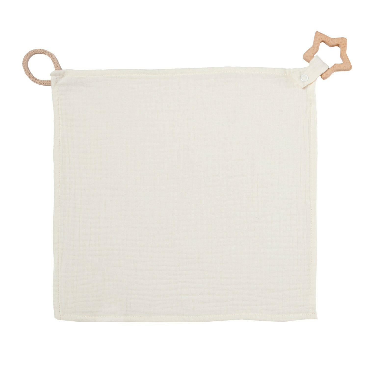 KUSCHELTUCH Musselin Stern Natur - Naturfarben, Textil (30/1/30cm) - nordic coast company