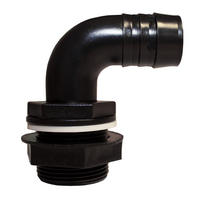 REGENTONNEN Überlaufbogen 2'' - Schwarz, Kunststoff (17.5/7.5/26cm) - GARANTIA