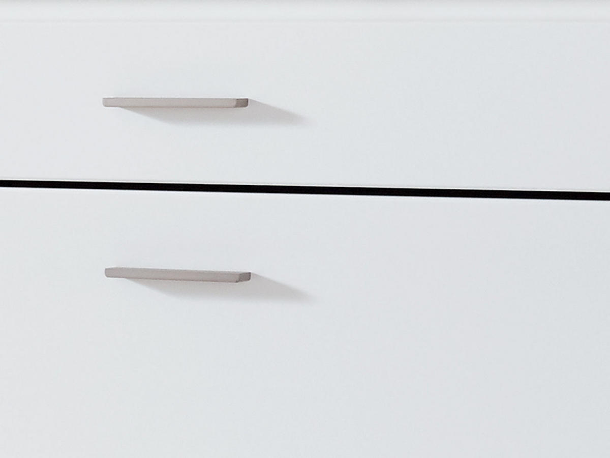 TV-LOWBOARD weiß Olbia Wildeiche 141/45/67 cm - Weiß/Braun, Holz (141/67/45cm) - Casamia Massive Möbel