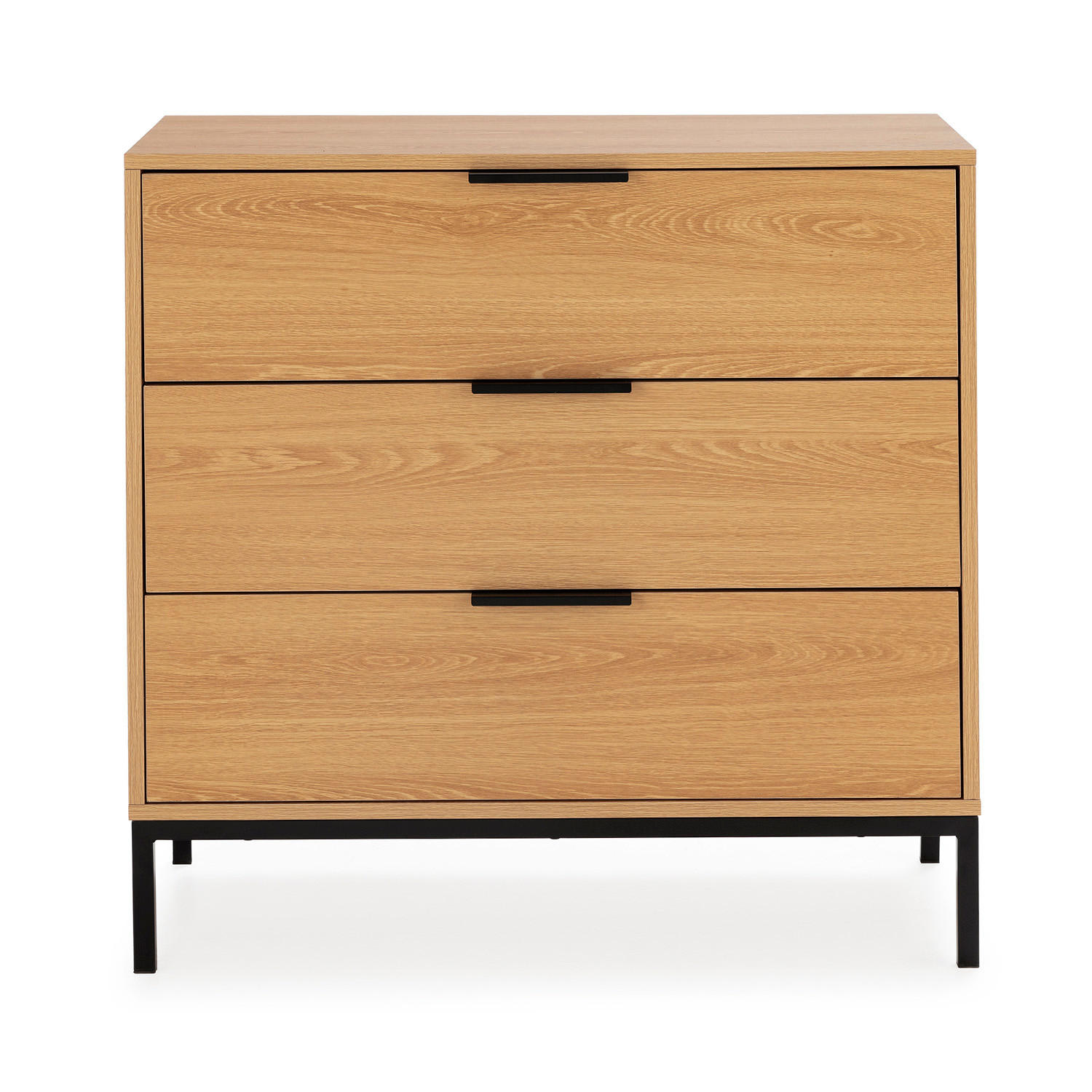 KOMMODE 80/80/40 Auri Eichenfarbe - Honigeiche, Holzwerkstoff (80/80/40cm) - VS Venta-stock