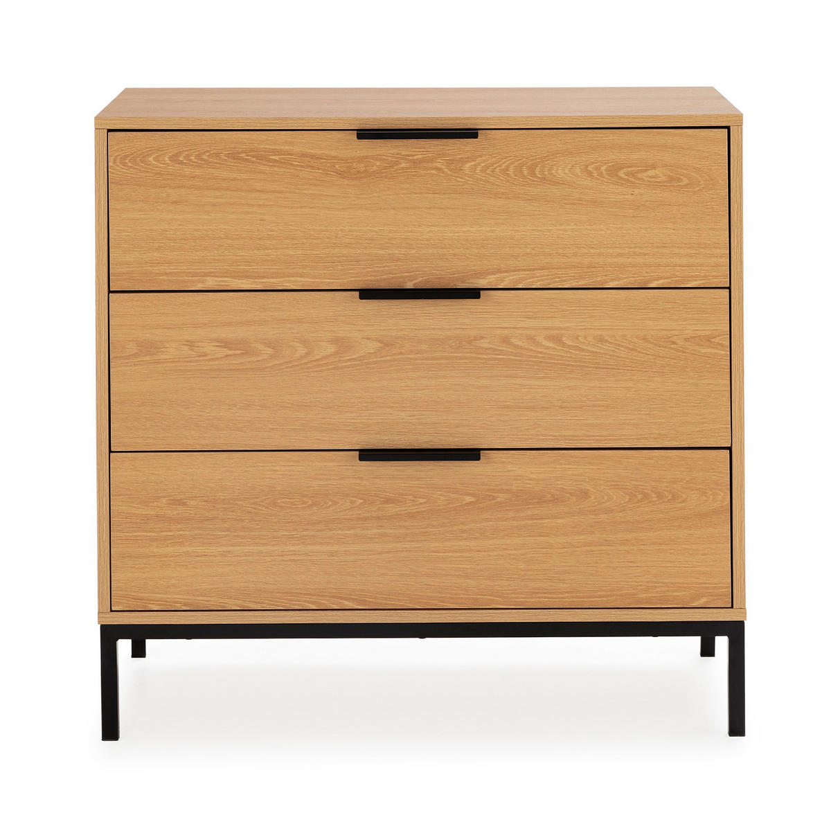 KOMMODE 80/80/40 Auri Eichenfarbe - Honigeiche, Holzwerkstoff (80/80/40cm) - VS Venta-stock