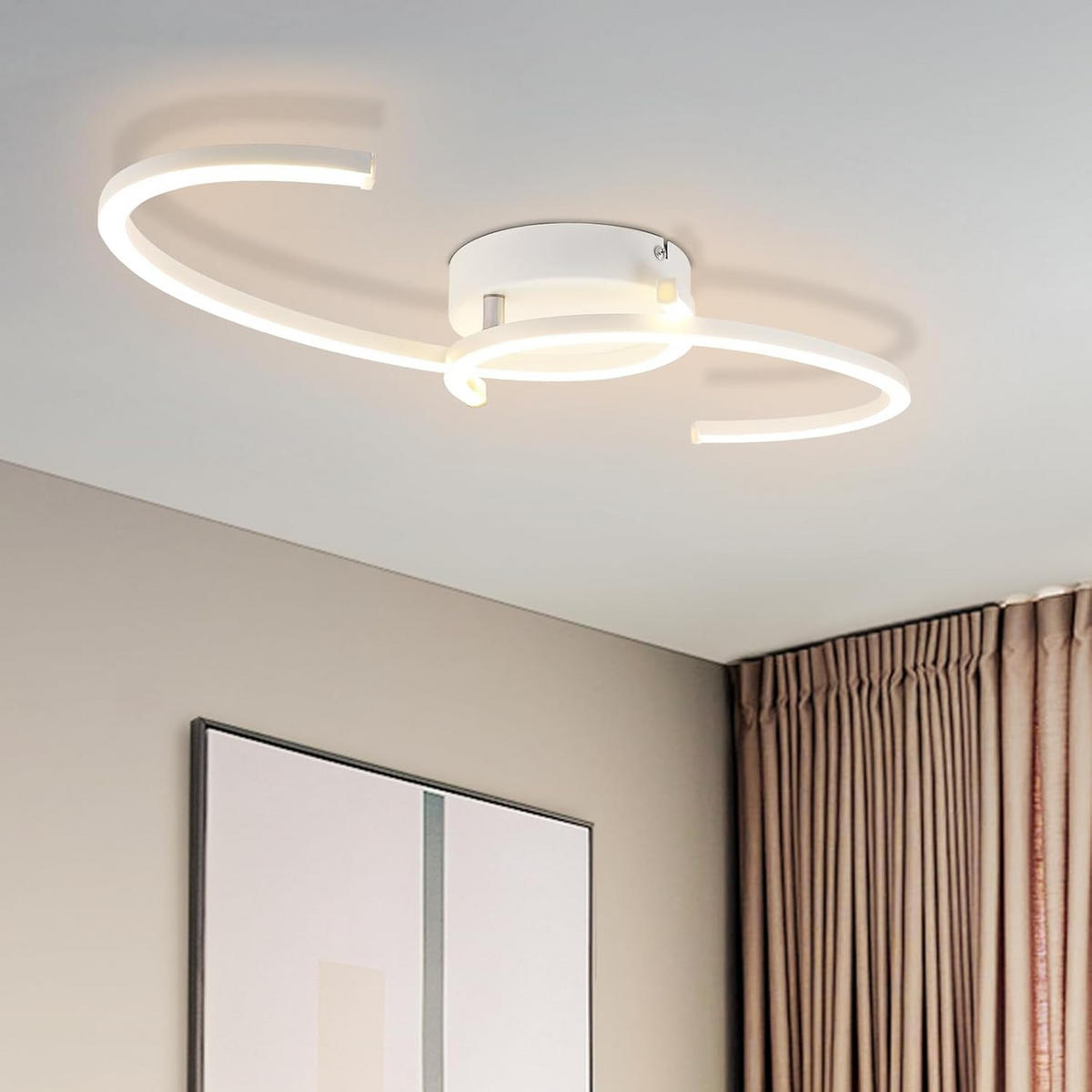 LED-DECKENLEUCHTE Zornhainbach 61.6/7.0/23.0 cm - Weiß, Metall (23/61.6/7cm) - ZMH
