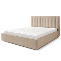 POLSTERBETT DEMERA Q 180x200 cm mit Bettkästen - Beige - Beige, Holz (180/200cm) - MASSENO