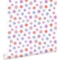 TAPETE Blumen 50 x 900 cm - Pink, Papier (50/0.1cm) - ESTAhome