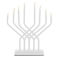 ADVENTSLEUCHTER LED 8 Lichter 32/27 cm - Weiß, Metall (27/32/6.5cm)