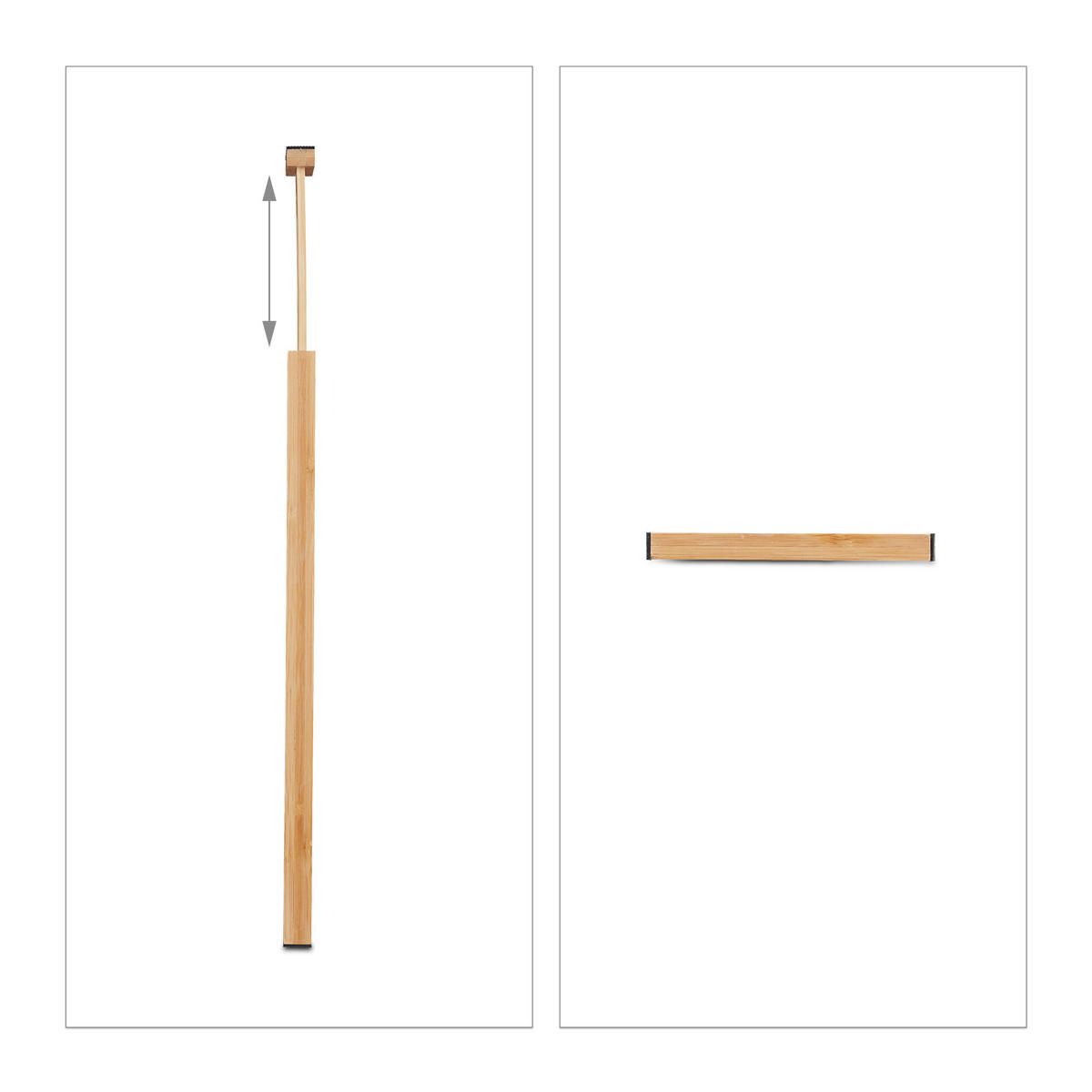 10tlg.SCHUBLADENTRENNER - Hellbraun, Holz/Kunststoff (56.5/6/2cm) - Relaxdays