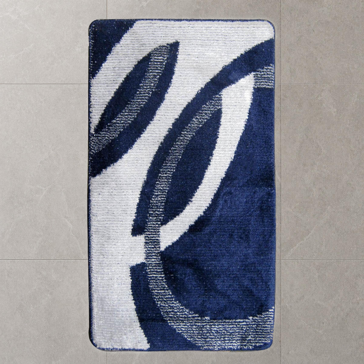 BADEMATTE 80/200cm BLAU-GRAU - Blaugrau, Textil (80/200cm) - ROLFNERS