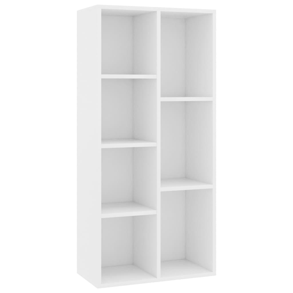 vidaXL Bücherregal Weiß 50x106x25 cm