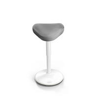 BÜROHOCKER Nexus Anthrazit - Anthrazit/Weiß, Textil/Metall (36/64/36cm) - Clouvou
