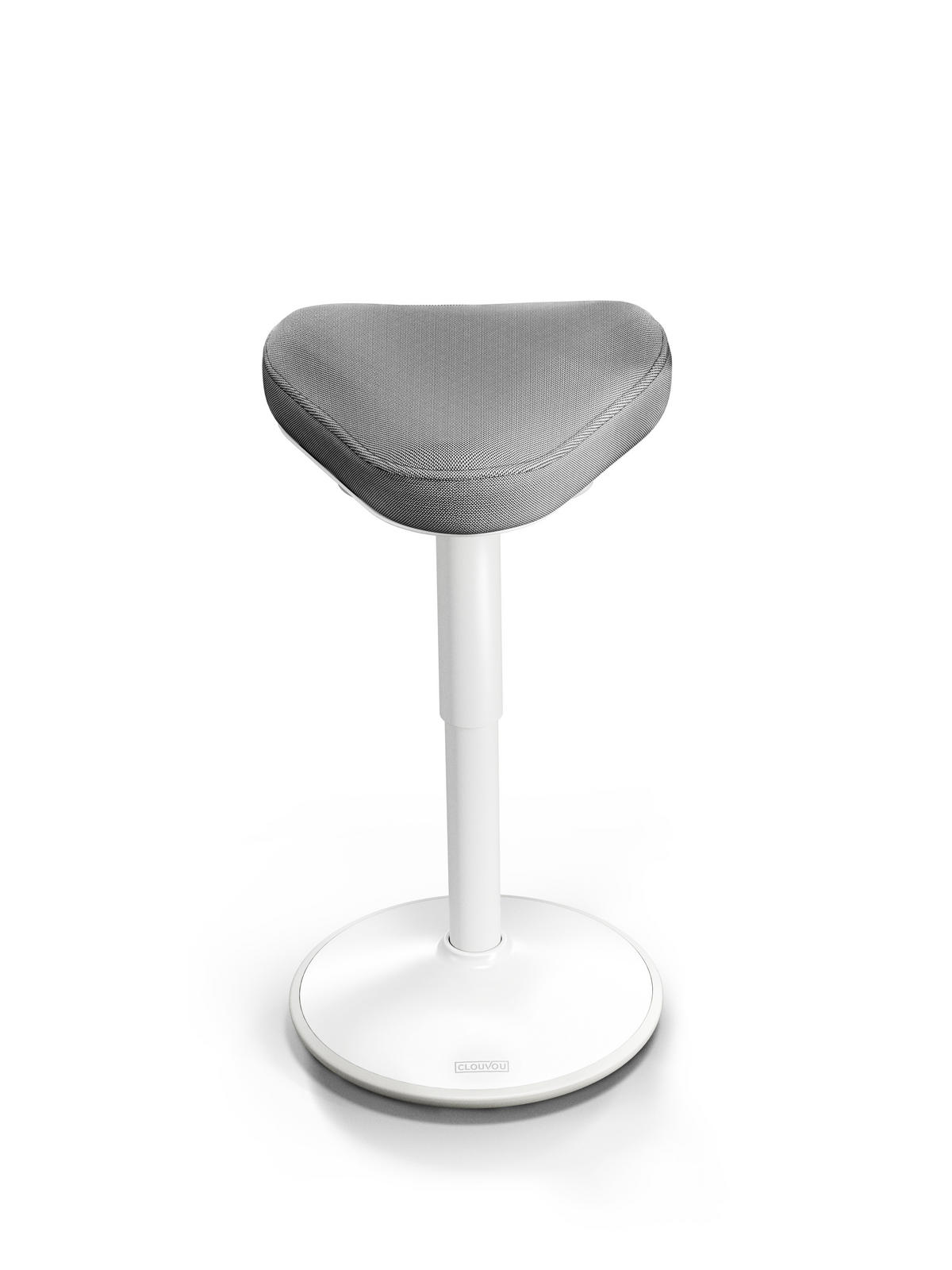 BÜROHOCKER Nexus Anthrazit - Anthrazit/Weiß, Textil/Metall (36/64/36cm) - Clouvou
