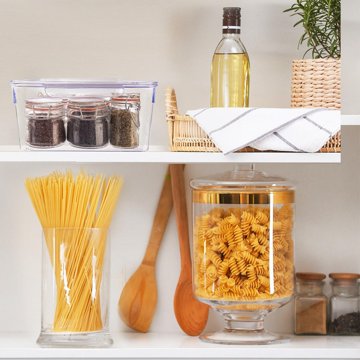 KÜHLSCHRANK-ORGANIZER mit Deckel 32,5 x 20 x 10,5 cm - Transparent, Kunststoff (32.5/10.5/20cm) - Orion 