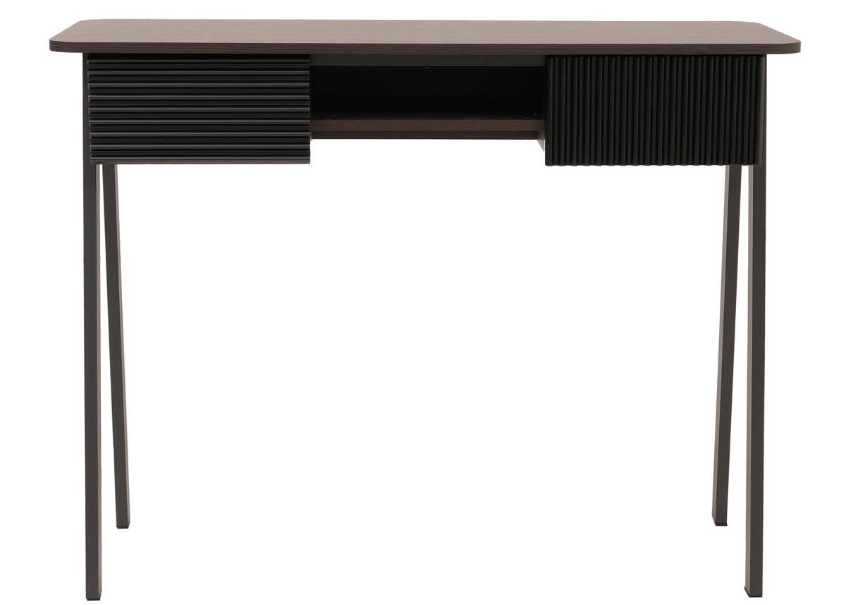 KONSOLENTISCH rechteck Walnuss Dekor - Walnussfarben, Metall (40/110/88cm) - MCW