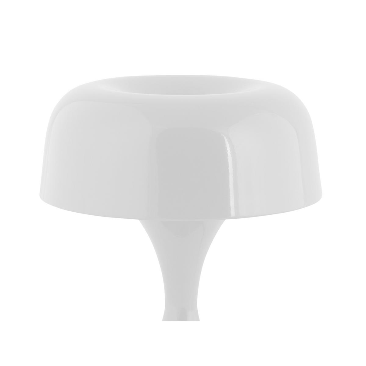 TISCHLAMPE Moda Retro - Weiß - 15,5/15,5/20 cm - Weiß, Metall (15/15/20cm) - Leitmotiv