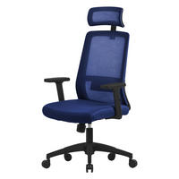 SCHREIBTISCHSTUHL Surpreme navy - Blau, Kunststoff (66/123/68cm) - ML-DESIGN