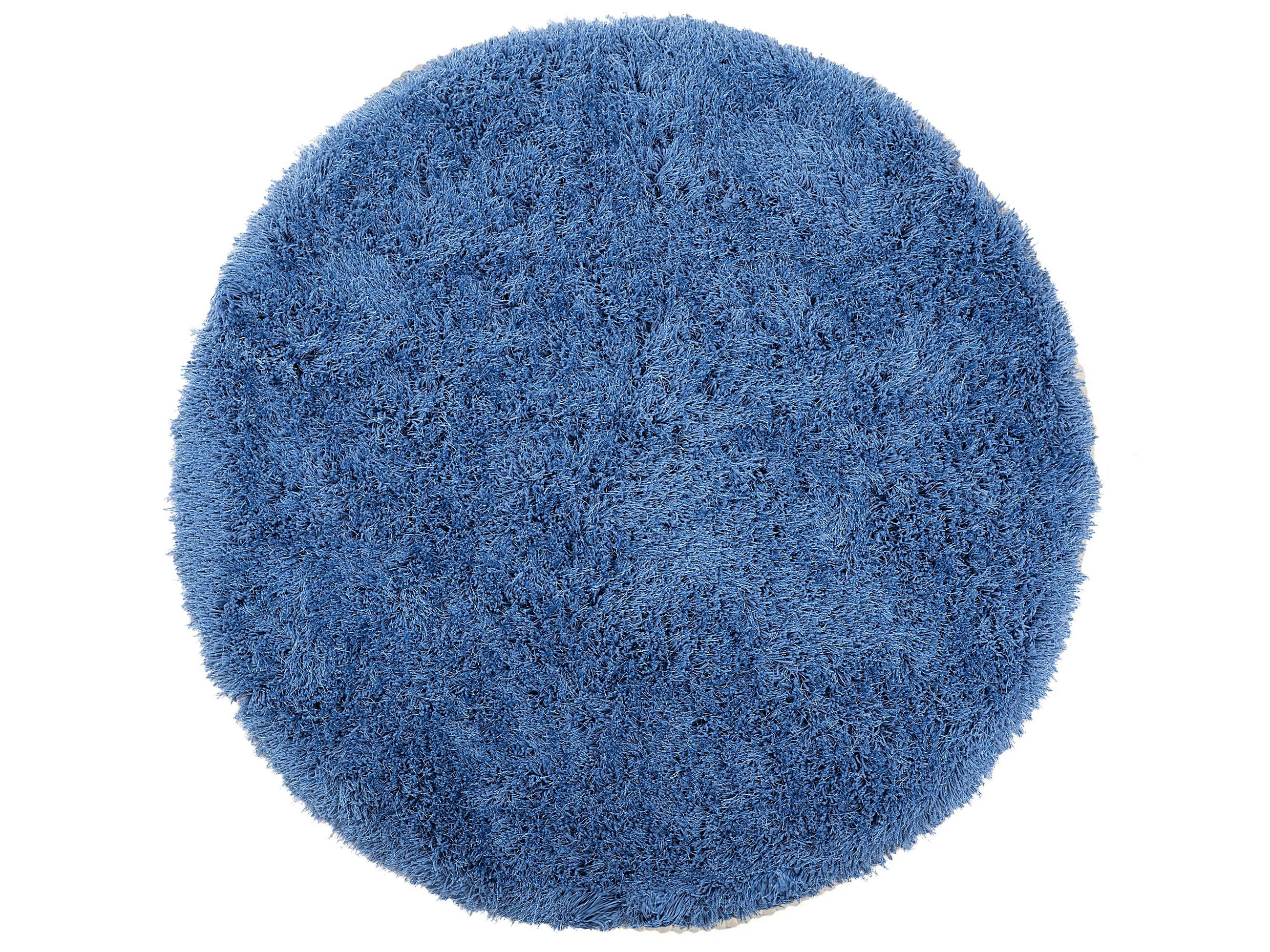SHAGGY-TEPPICH Cide 140/140 cm - Blau, Kunststoff (140/140cm) - Beliani