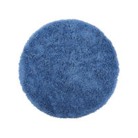 SHAGGY-TEPPICH Cide 140/140 cm - Blau, Kunststoff (140/140cm) - Beliani