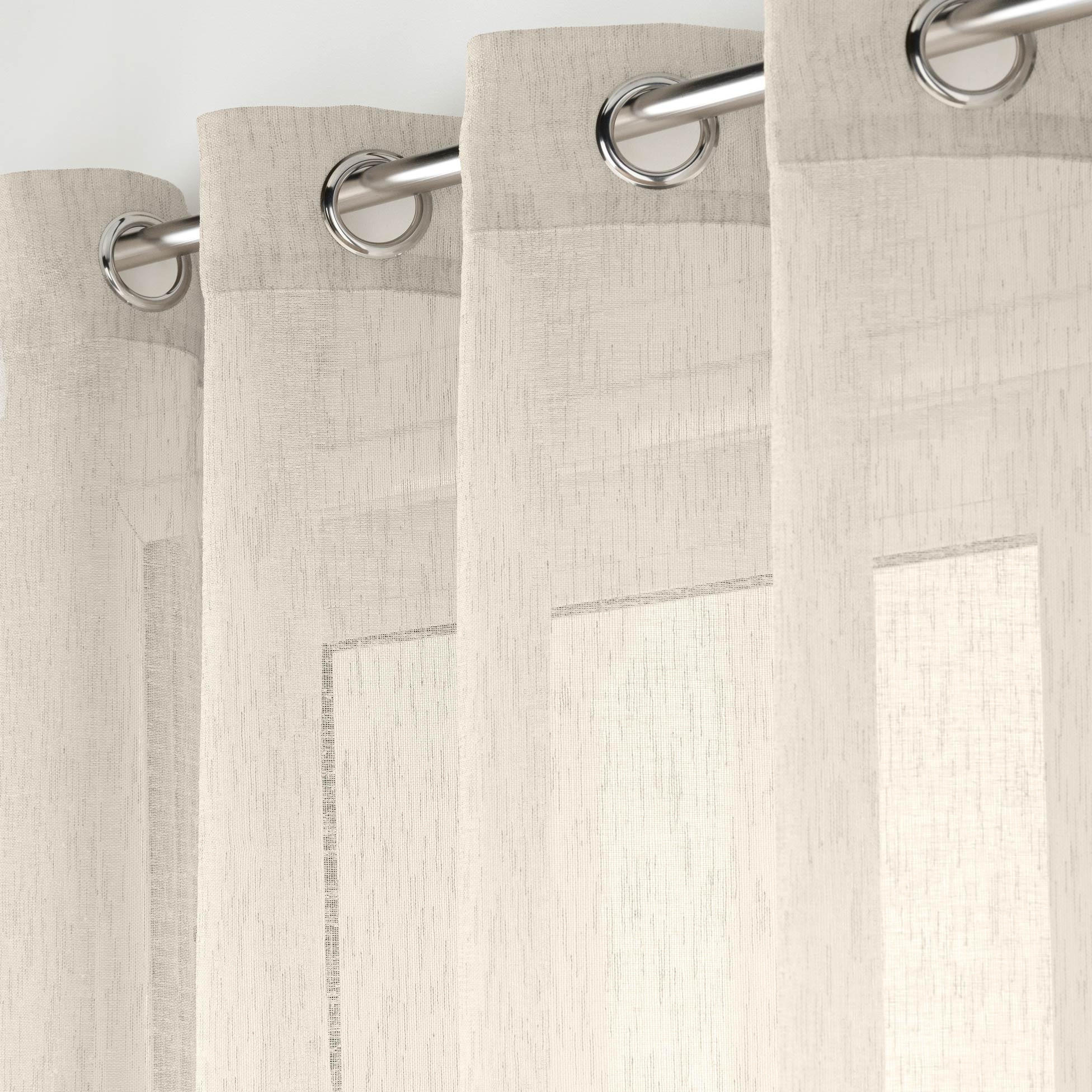 VORHANG Carlin Leinenoptik - Beige, Textil (240/300cm) - Douceur d´intérieur