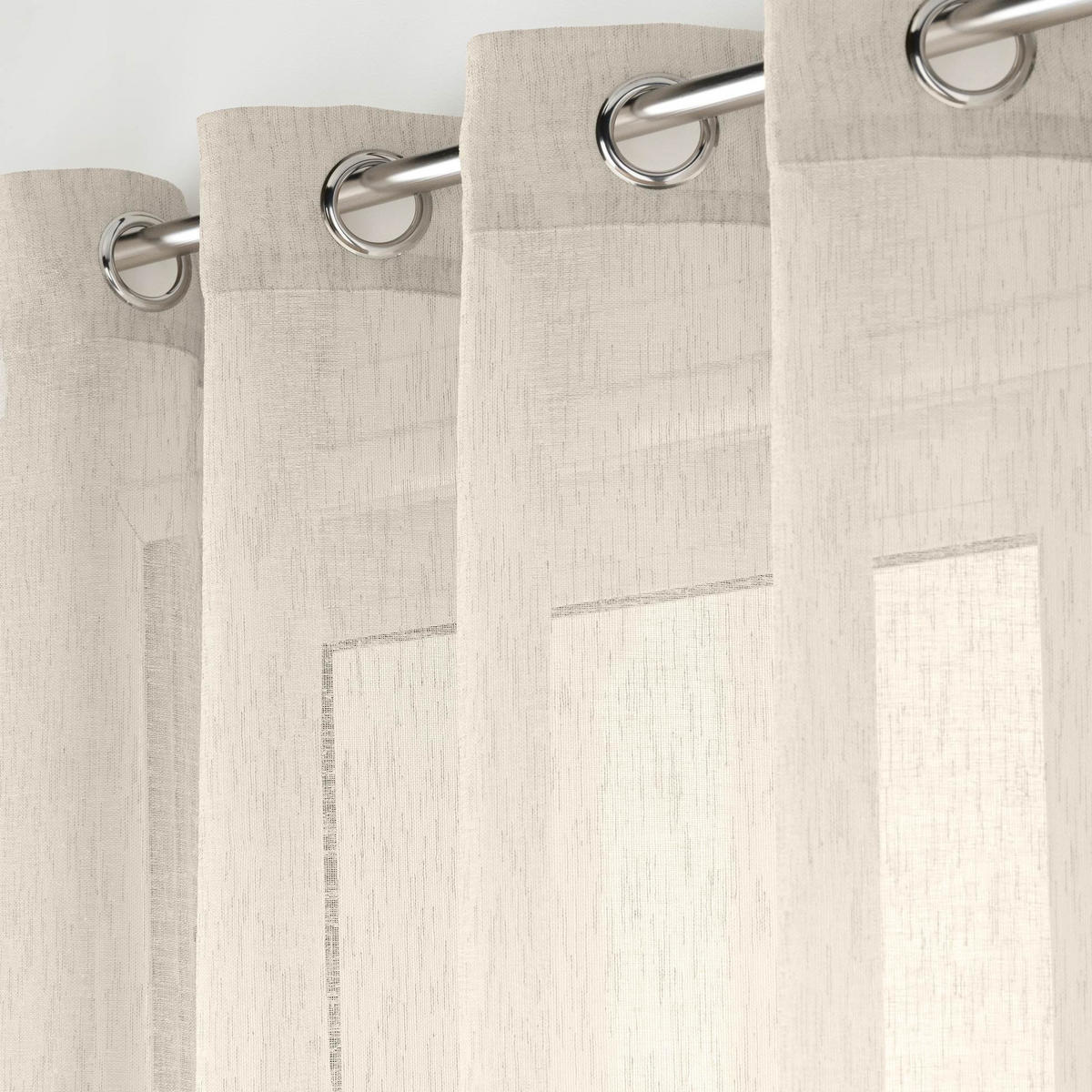 VORHANG Carlin Leinenoptik - Beige, Textil (240/300cm) - Douceur d´intérieur