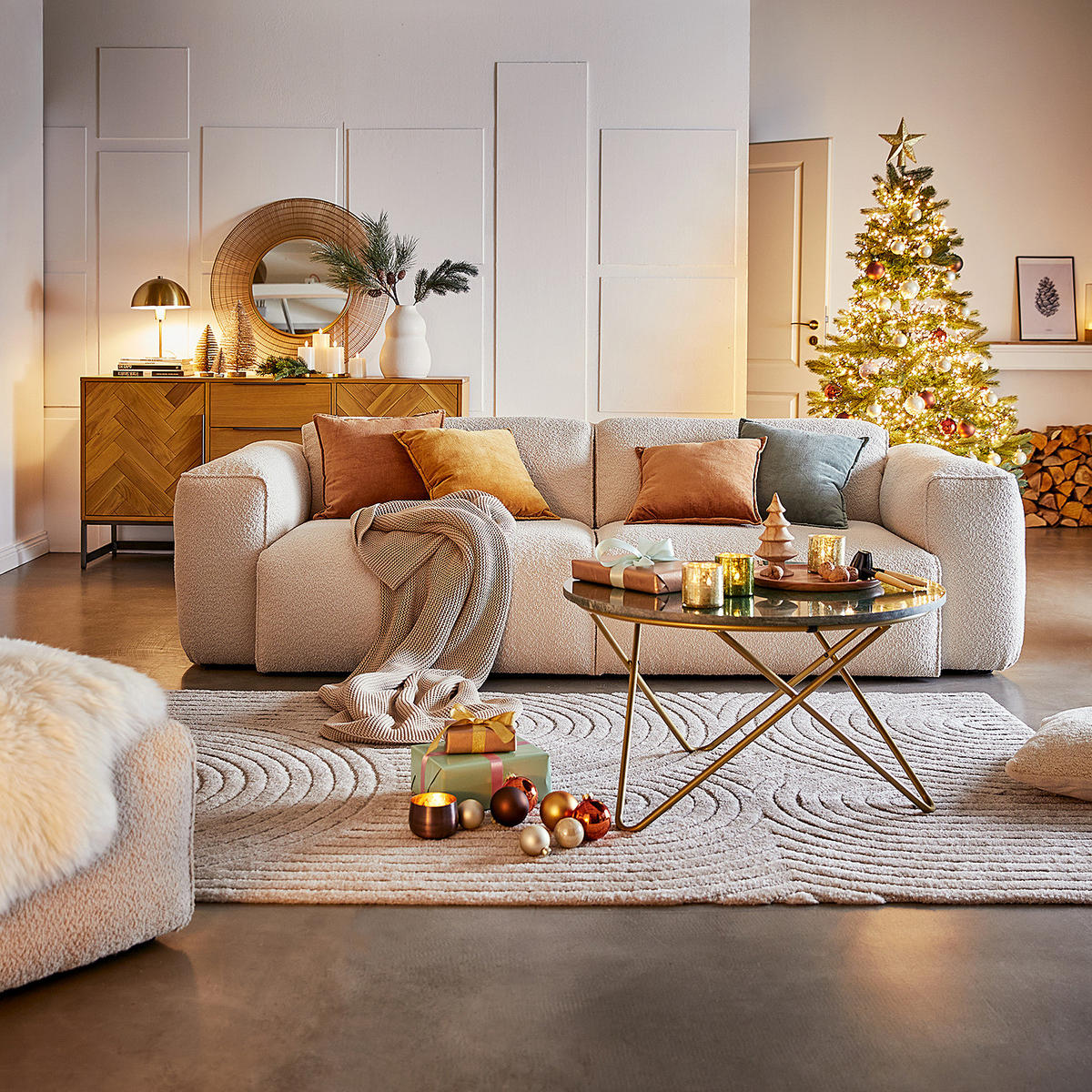 DEKOKISSEN Cotton Velvet - Gelb, Textil (45/45cm) - Butlers