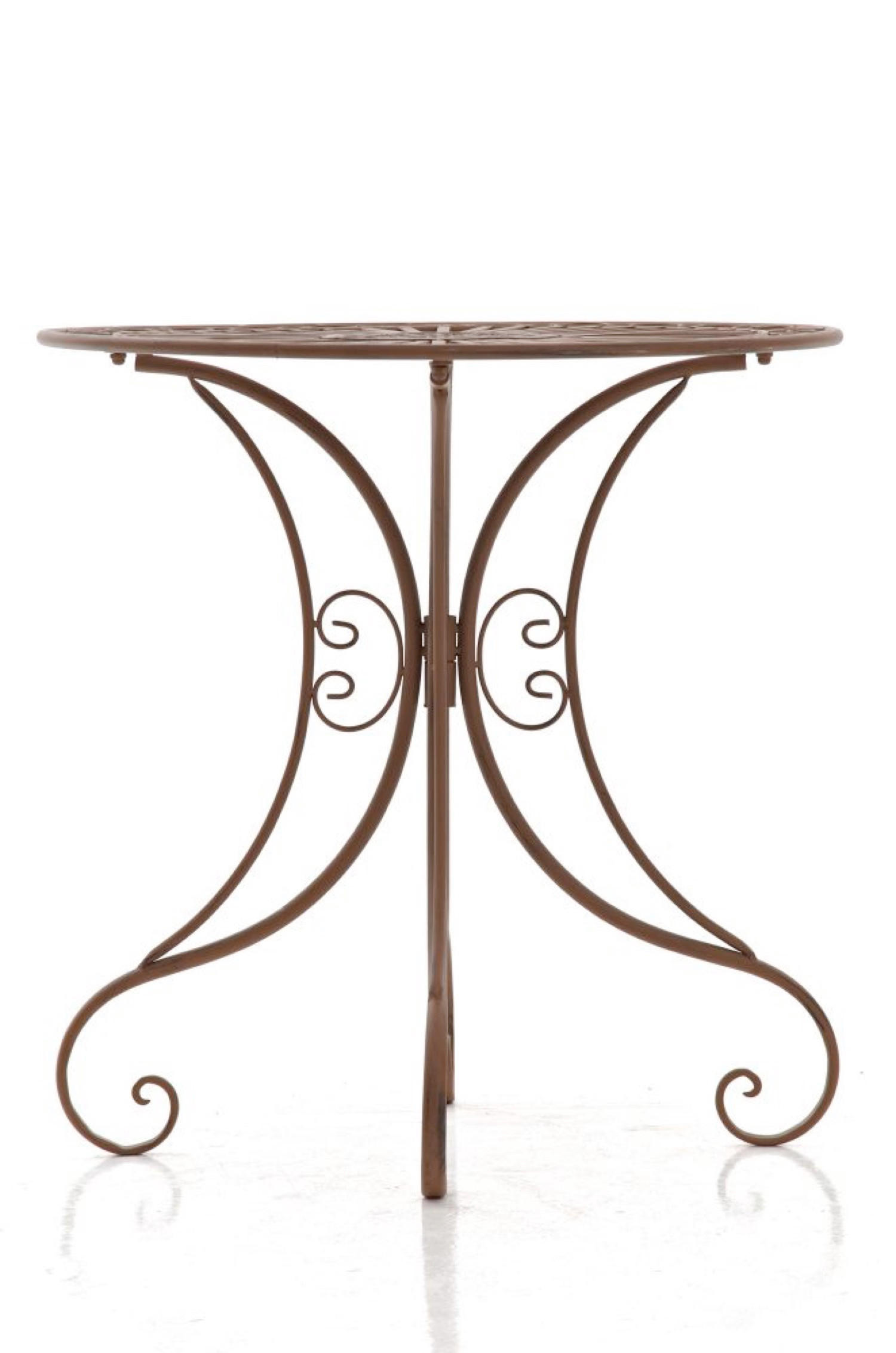 GARTENTISCH Hera antik braun - Braun, Metall (72.5/70/70cm) - TPFGarden