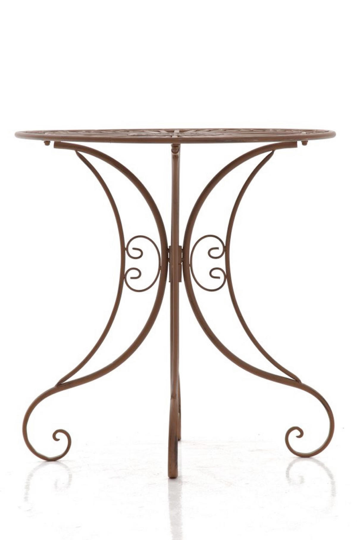 GARTENTISCH Hera antik braun - Braun, Metall (72.5/70/70cm) - TPFGarden