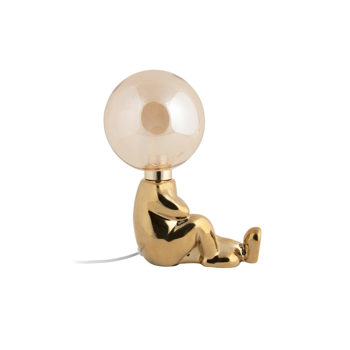 TISCHLAMPE Joey LED Gold 16.5/12/22.5 cm - Goldfarben, Keramik (16.5/12/22.5cm) - Leitmotiv