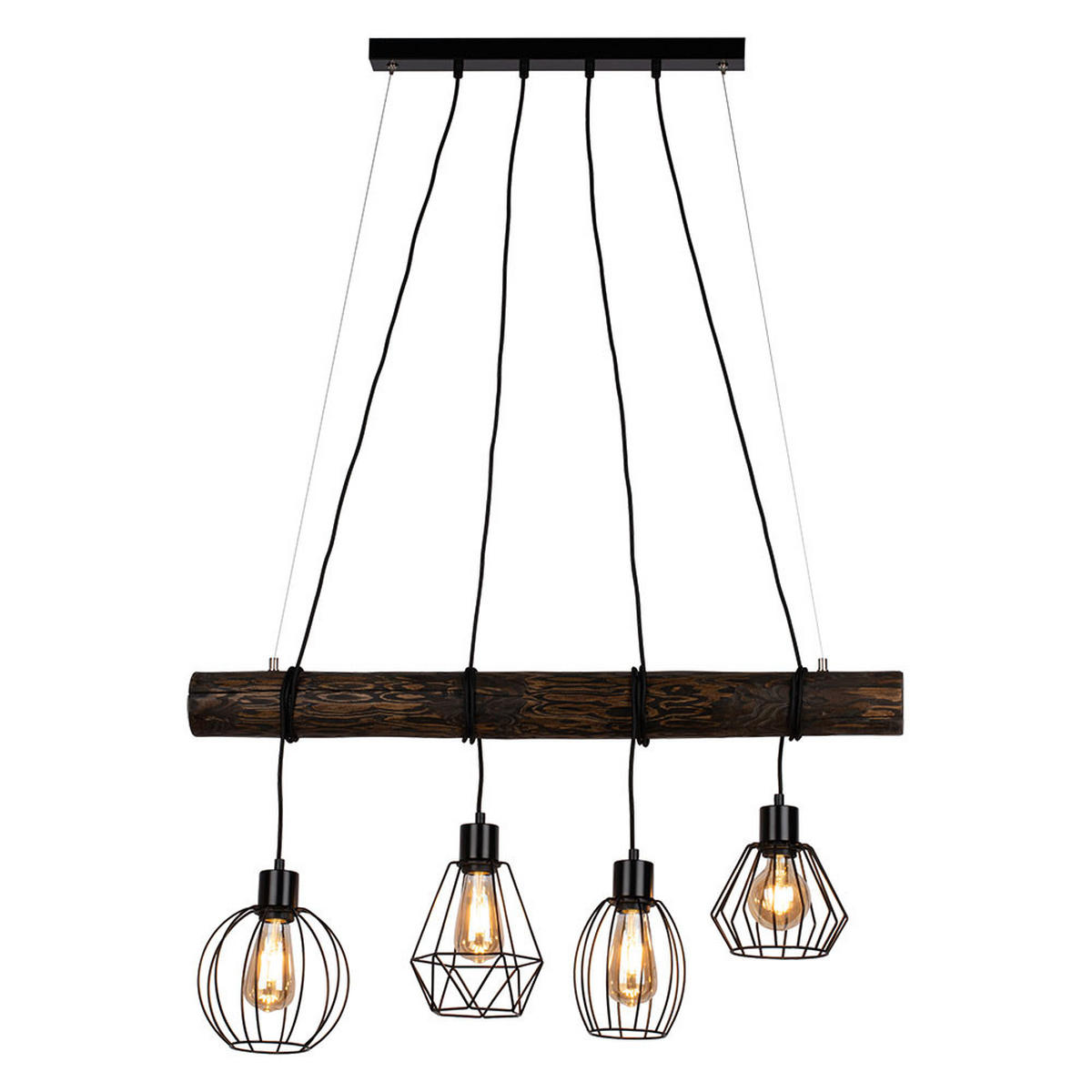 HÄNGELEUCHTE CLIVIA Kiefernholz Braun - Braun, Holz (90/35/150cm)