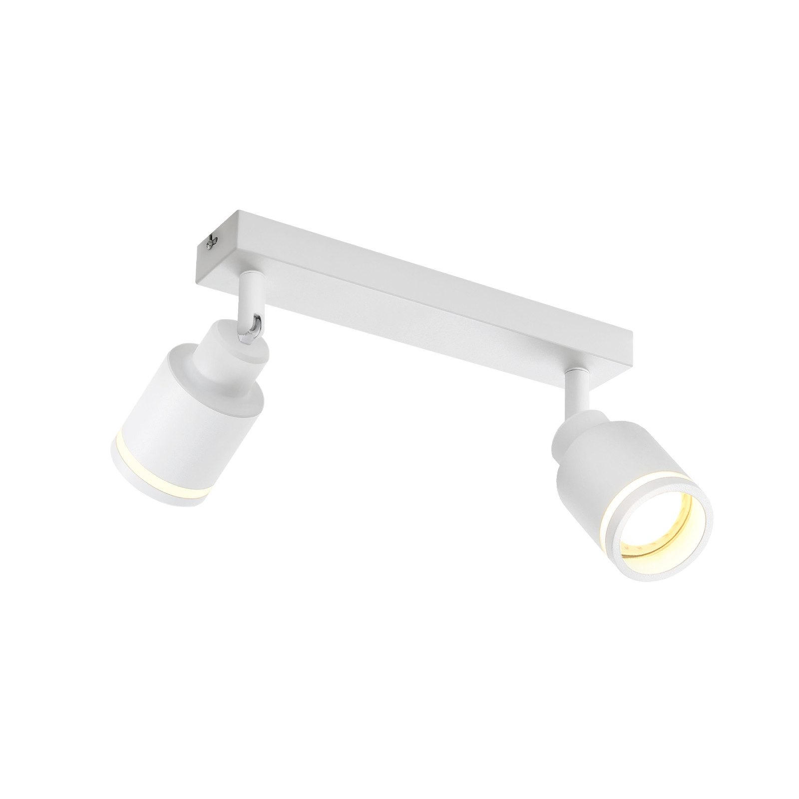 STRAHLER Saarbrücken 2-flammig 30/5/15.7 cm - Weiß, Metall (30/5/15.7cm) - Nettlife