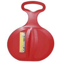 SCHNEERUTSCHER Rutsch-Schlitten Free 198 rot Haltegriff, Kunststoff, ab 3 Jahre, leichter Schneerutscher, kompakt - Rot, Kunststoff (46/33/1cm) - Prosperplast