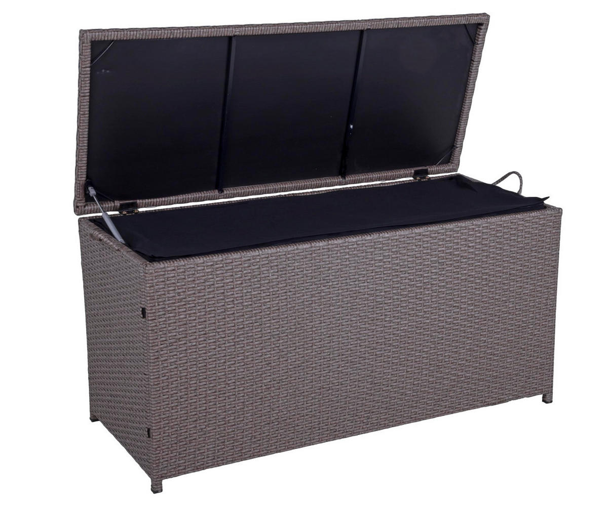 AUFLAGENBOX Vera Braun Kunststoff Gartenbox Kissenbox Outdoor - Braun, Kunststoff (50/60/120cm) - DELUKE