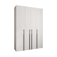 DREHTÜRENSCHRANK 245,5/170/40 4-türig - Schwarz/Weiß, Holz/Metall (170/245.5/40cm) - Abiks Möbel