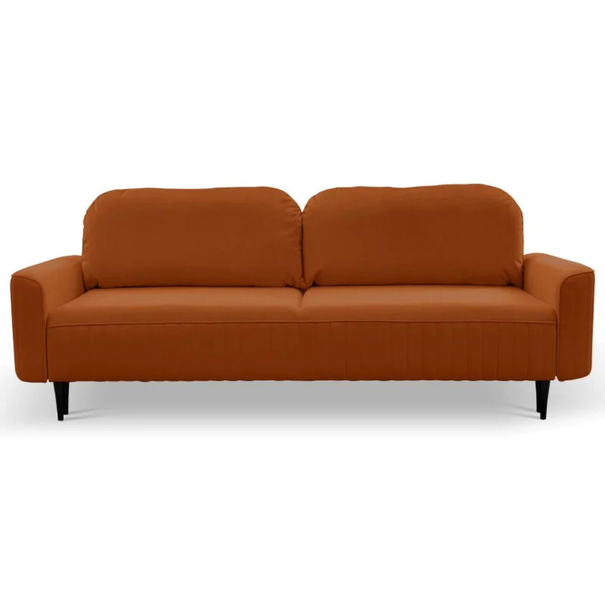 SCHLAFSOFA ANES, Sofa mit Schlaffunktion und Bettkasten, Farbe: Orange, Velourstoff - Orange, Textil (244/92/102cm) - Sepro Meble