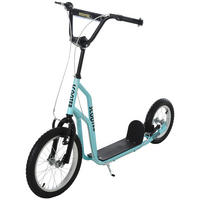 KINDERROLLER ab 5 jahre Scooter Cityroller Kinder Luftreifen verstellbar Blau - Blau, Metall (135/58/88cm) - HOMCOM