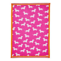 KÜCHENTUCH Sweet Xmas Dackel - Pink, Textil (50/67cm) - Butlers