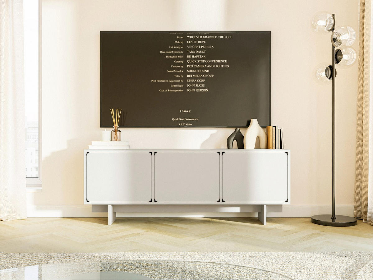 TV-LOWBOARD Wuwu Greige 150/55/35 cm - Taupe, Holzwerkstoff (150.4/55/35cm) - Selsey