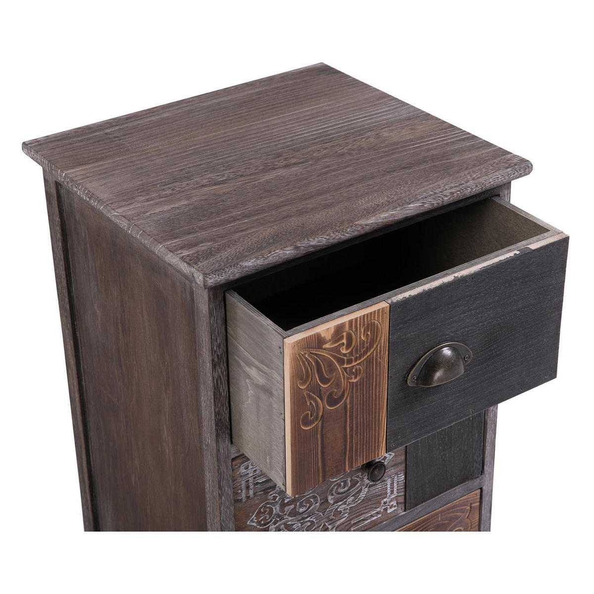KOMMODE MARA - Graubraun, Holz (40/65/37cm) - CARO-Möbel