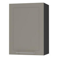 KÜCHENHÄNGESCHRANK Kvantum W2/50 Beige Matt / Schwarz Matt 50 / 32,5 / 72cm - Beige/Schwarz, Holz/Holzwerkstoff (50/72/32.5cm) - Feldmann-Wohnen