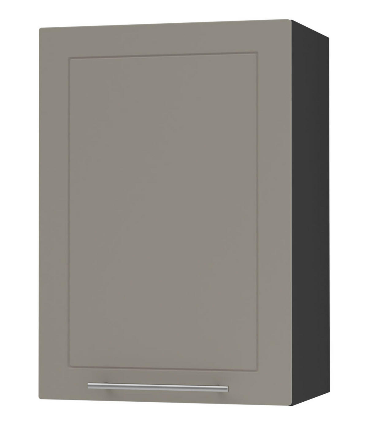 KÜCHENHÄNGESCHRANK Kvantum W2/50 Beige Matt / Schwarz Matt 50 / 32,5 / 72cm - Beige/Schwarz, Holz/Holzwerkstoff (50/72/32.5cm) - Feldmann-Wohnen