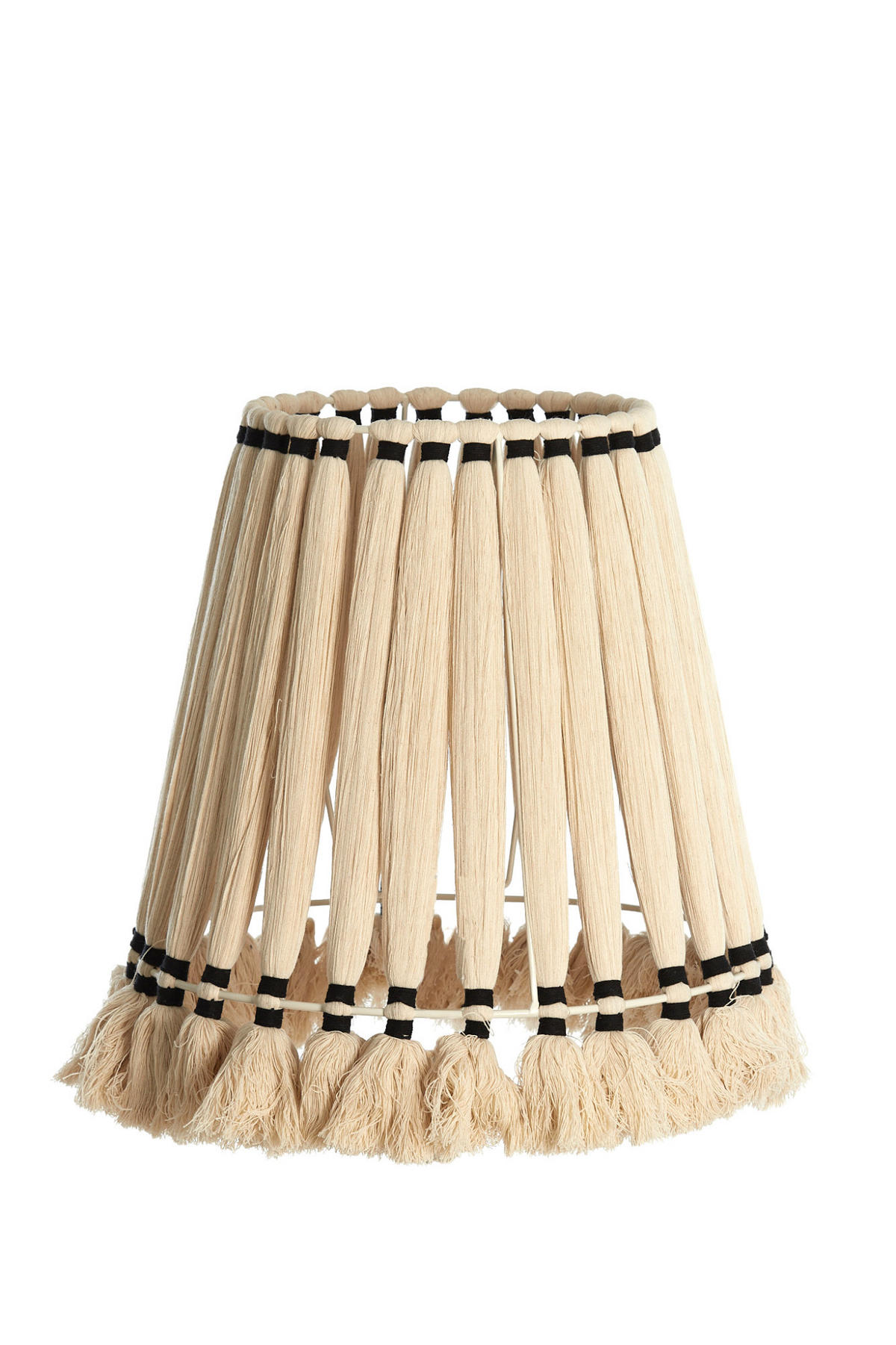 LAMPENSCHIRM Loa Weiß Ø41/42 cm - Weiß, Textil (41/41/42cm) - Light & Living