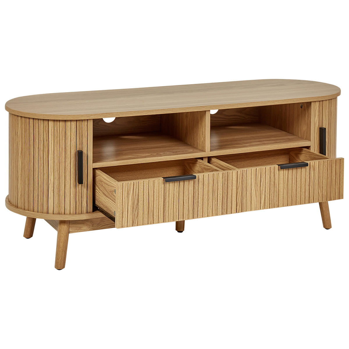 TV STOLEK Hnědý Selah - hnědá, kompozitní dřevo (120/47/40cm) - Beliani