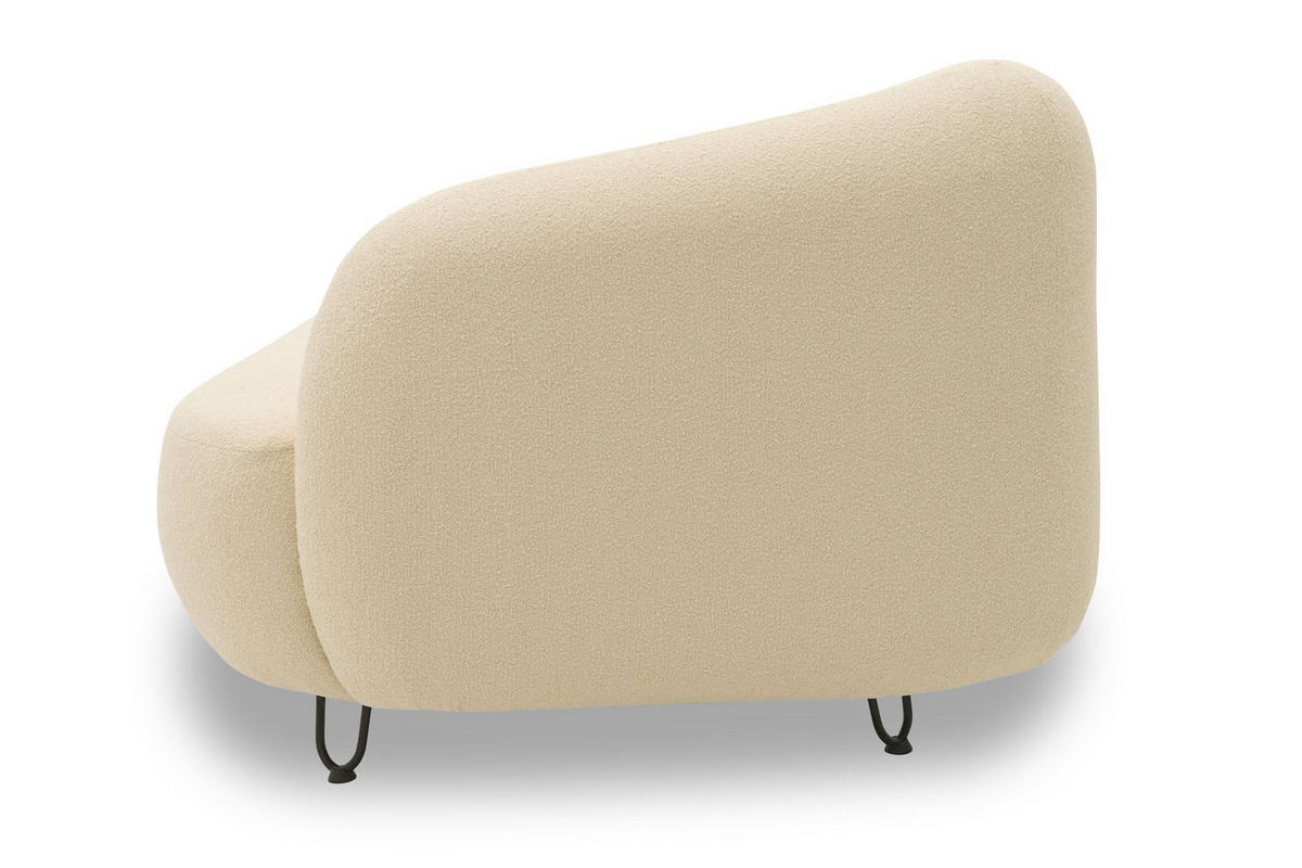 GARTENLOUNGE-SOFA 2-Sitzer Links Bratomila 177x79x105 Bezug in beige - Beige, Kunststoff (105/79/177cm) - 58aufmkessel