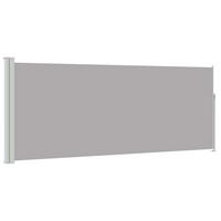 SEITENMARKISE Ausziehbare 120/300 cm, Stahlrahmen und Polyestergewebe, Grau - Grün, Metall (300/120/300cm) - vidaXL