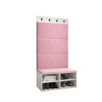 GARDEROBEN-SET 84/184/42 - Pink/Weiß, Holz (84/184/42cm) - MÖBEL KRYSPOL