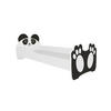 KINDERBETT Bear weiß / Motiv Pandabär 88 / 164 / 63cm - Schwarz/Weiß, Holz/Holzwerkstoff (80/160cm) - Feldmann-Wohnen