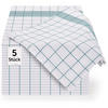GESCHIRRTÜCHER 5er Set, 50/70 cm, 100% Baumwolle, kariert - Grün, Naturmaterialien (50/70cm) - Blumtal