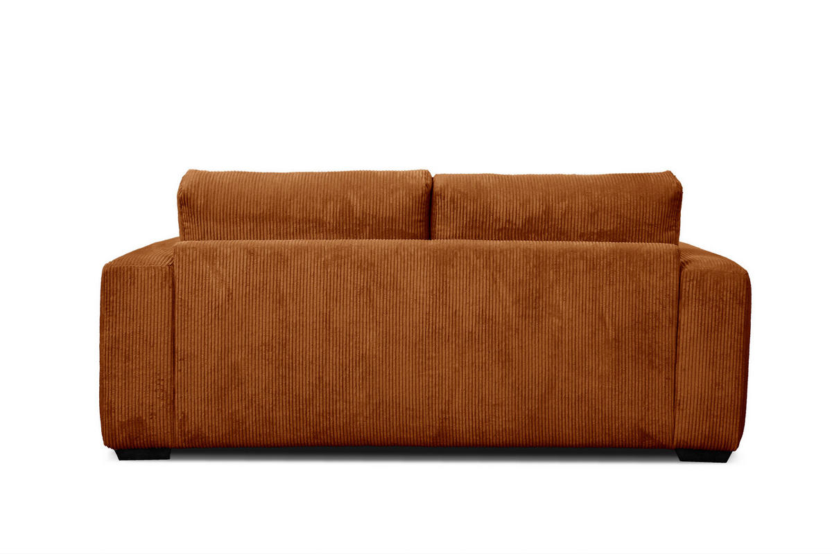 SOFA OLI 3-Sitzer, orange - Orange, Holz/Textil (208/91/108cm) - Courtois Laville